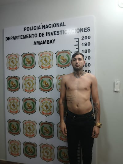 Vinicius Luft Silveira (26), detenido.