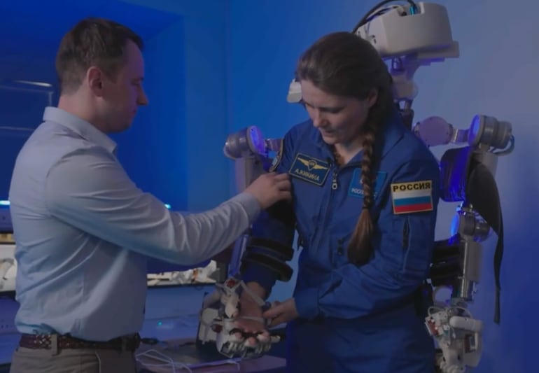 Teledroid. Captura de video propiedad de Roscosmos y difundido por Sputnik en X.
