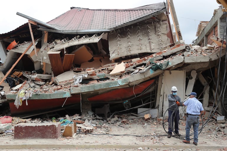Una casa derrumbada por el terremoto en la localidad venezolana de El Junquito.