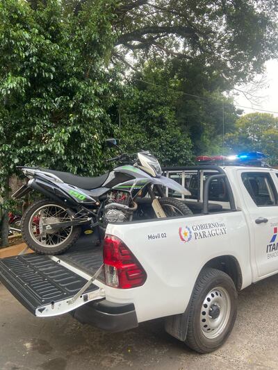 Recuperan una motocicleta robada tras un operativo policial en Asunción