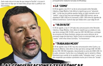 Conversaciones telefónicas Ulises Quintana y Reinaldo Cucho Cabaña