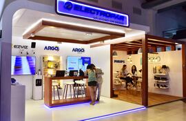 Stand de Electropar en el Home Fest 2023, que se realiza este fin de semana, en el Centro de Convenciones Mariscal.