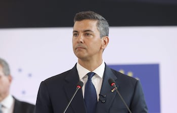 El presidente de la República, Santiago Peña.