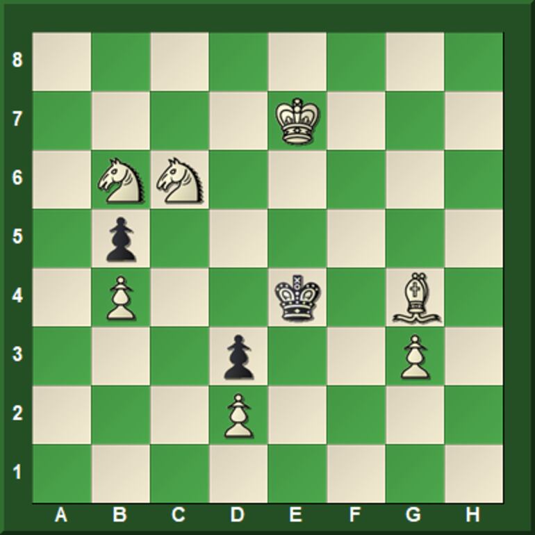 Mate en tres jugadas.