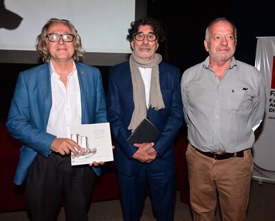 Ángel Molina, José Insfrán y Pedro Florentín.