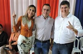 Patricia Corvalán, Guido Ramón Vargas y Esteban Samaniego.