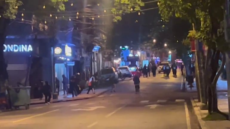 incidentes durante los festejos por la victoria de la albirroja - Policiales