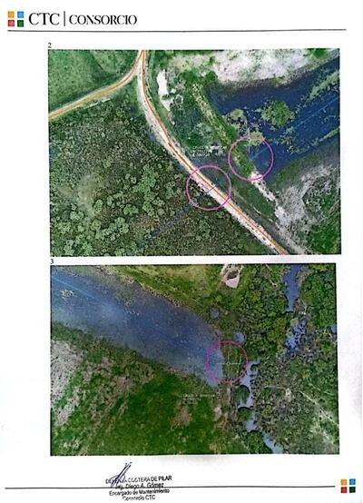 El ingeniero Diego Gómez, encargado del Consorcio CTC, elaboró un detallado informe en el que resalta la presencia de 12 terraplenes en terrenos privados que obstaculizan el paso del agua. Sin embargo, el reporte no convence a los pobladores afectados por la inundación.