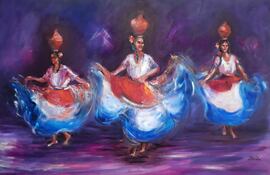 “Las galoperas”, de Beatriz Holden, es una de las piezas que conforman la exposición que se habilitará esta noche.