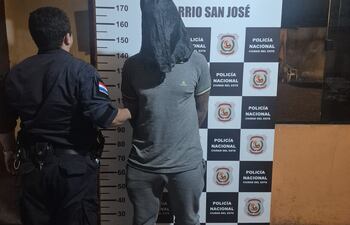 Aysllan Alves Guimaraes, detenido.