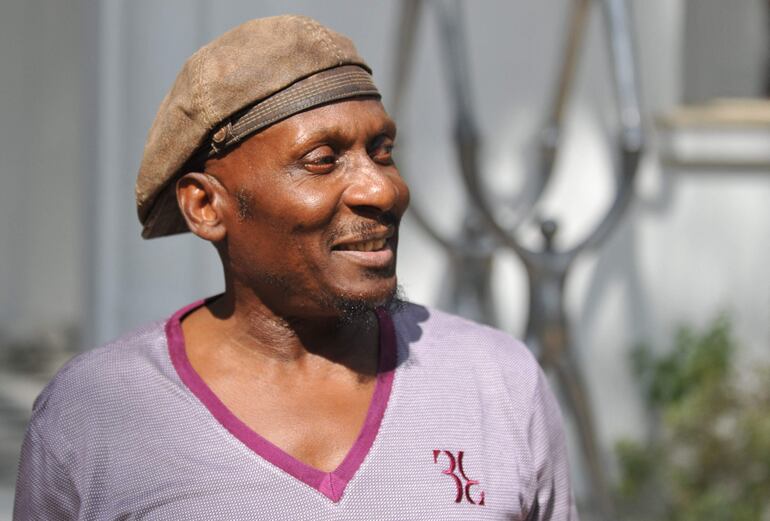 Jimmy Cliff antes de una conferencia de prensa en el año 2012, en el marco de un festival en Rabat.