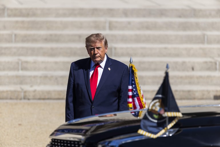 WASHINGTON. Presidente de los Estados Unidos, Donald Trump. EFE/EPA/JIM LO SCALZO / POOL