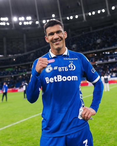 Fabián Cornelio Balbuena, futbolista paraguayo del Dínamo Moscú de Rusia.