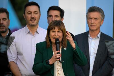 La candidata a la Presidencia argentina de Juntos por el Cambio (centroderecha), Patricia Bullrich, cerró este jueves su campaña.