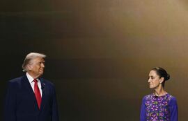 Imagen de archivo: el presidente de Estados Unidos, Donald Trump, y la presidenta de México, Claudia Sheinbaum.