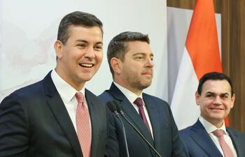 Santiago Peña, Pedro Alliana y Rubén Ramírez Lezcano.