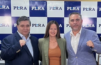 Alcides Riveros, Soledad Núñez y Ever Villalba.