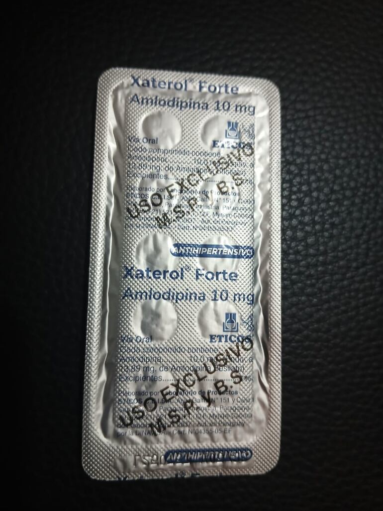 La falta de medicamentos esenciales, como la amlodipina dificulta el tratamiento de personas con hipertensión y problemas cardíacos en Caacupé.