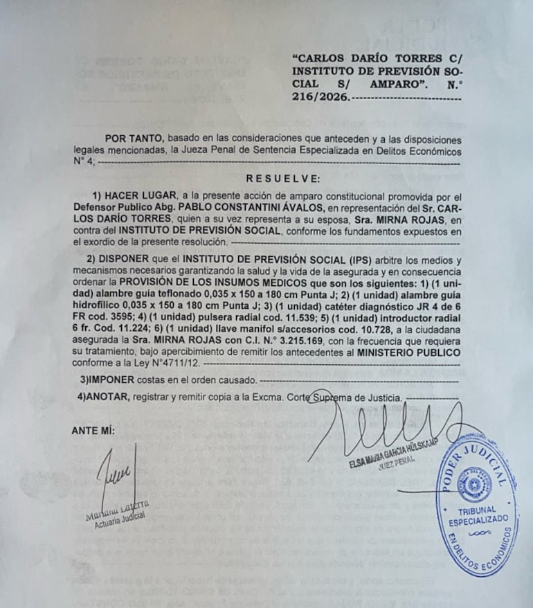 Resolución IPS Mirna Rojas