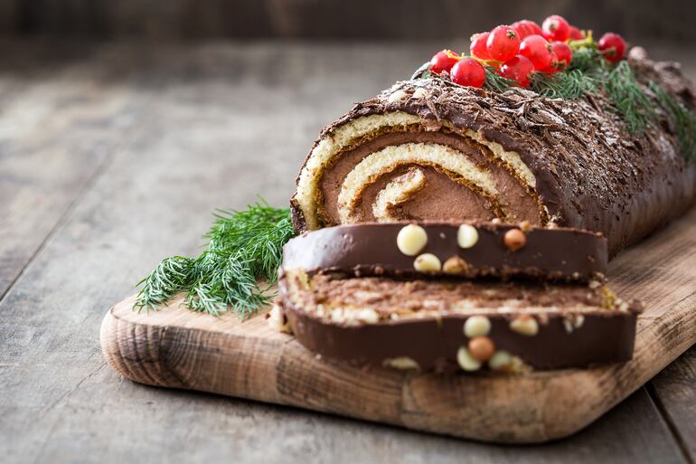 Bûche de Noël.