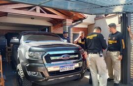 En el allanamiento de mayo de 2021 se incautó de la casa de Galindo esta camioneta Ford Ranger, que recuperó tras el sobreseimiento. El rodado le fue incautado nuevamente en el caso Mercat.