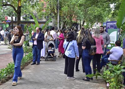 Inauguracion de "La Cuadrita" en Alberto de Souza, barrio Recoleta de Asunción.