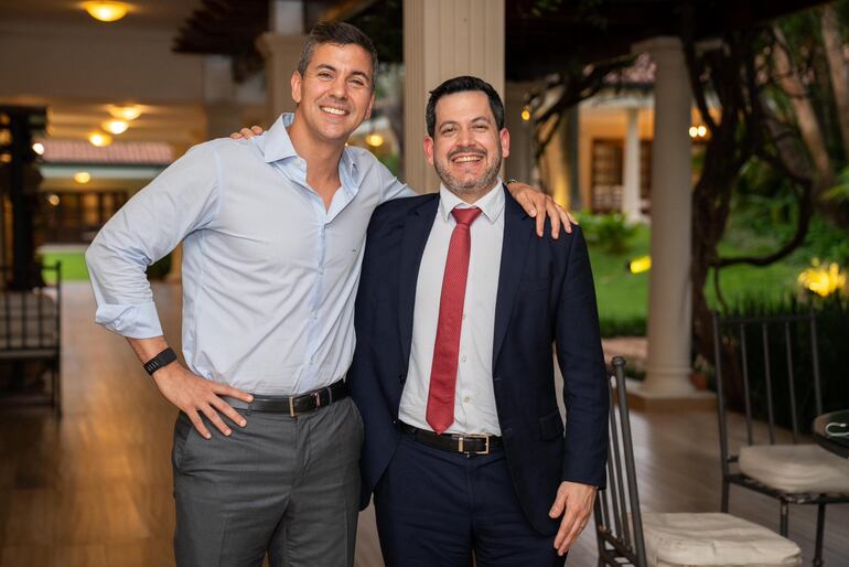 El presidente Santiago Peña recibió ayer al titular de la Cámara Baja, Raúl Latorre.