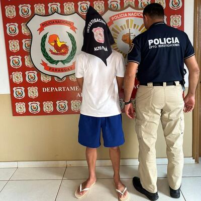 Pedro Javier Espínola Pereira, detenido.