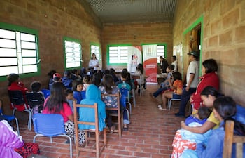 Jornada de atención extramural en la comunindad indígena Viyu, ubicada en el distrito de Tavaí, departamento de Caazapá.