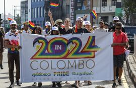 Marcha por el orgullo en Sri Lanka.