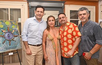 Orduval Zarratea, Lilian Céspedes, Guillermo Riquelme y José Quevedo.