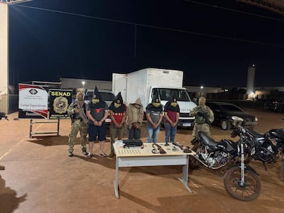 Los cinco detenidos durante un operativo antidrogas en Capitán Bado, fueron imputados.