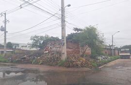La calle Coronel Martínez es la divisoria entre Asunción y Fernando de la Mora.