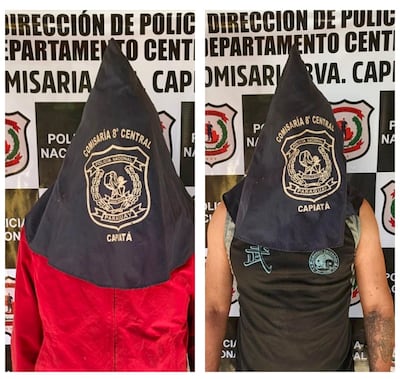 Dos de los cuatro detenidos por hurto agravado en la capilla La Candelaria.