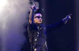 Daddy Yankee en su concierto "La Meta" en el Coliseo Jose Miguel Agrelot en San Juan (Puerto Rico).