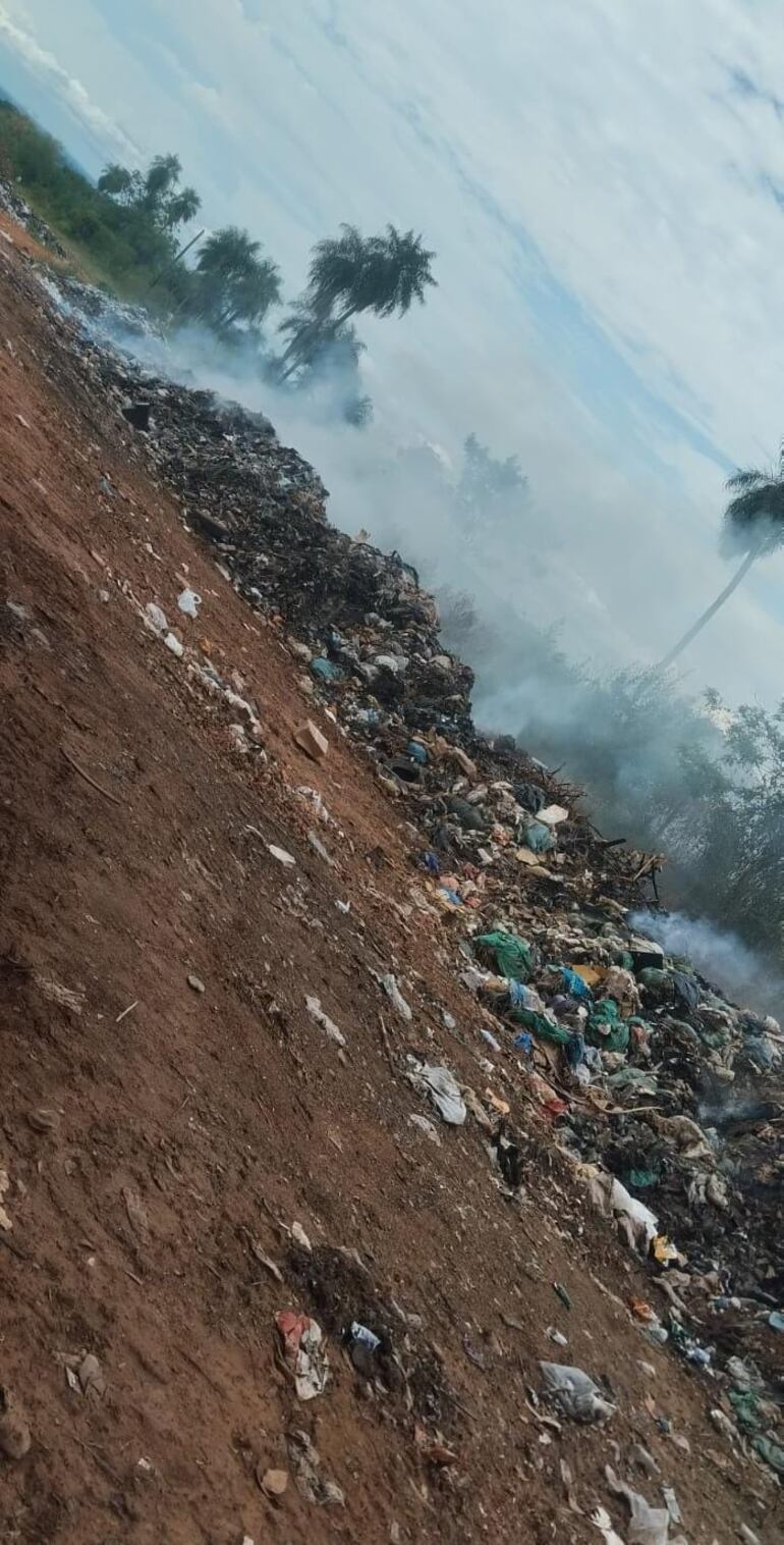 En estas condiciones, el vertedero municipal de Caraguatay.