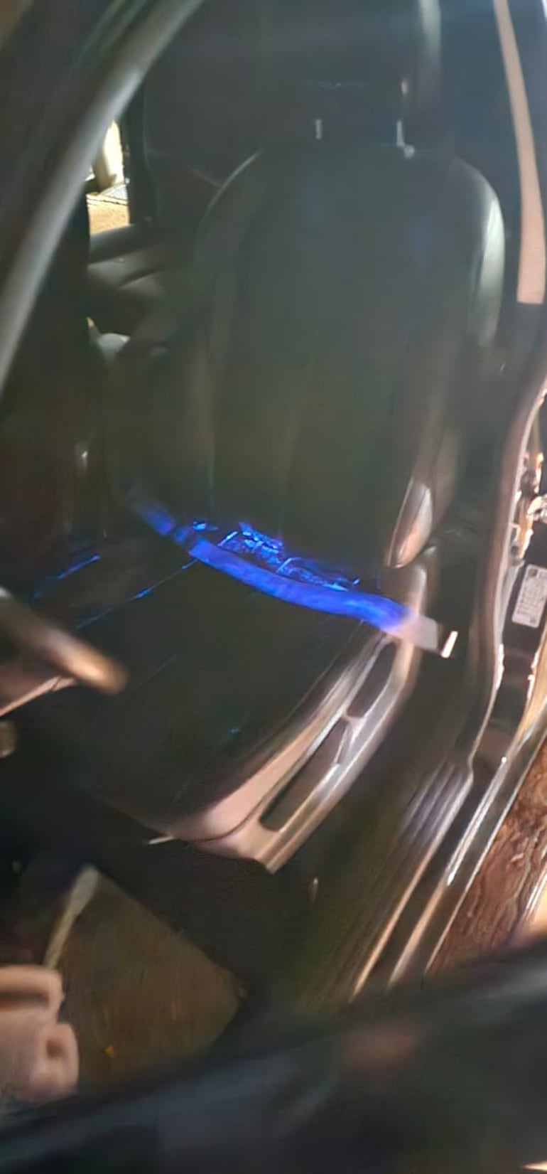 Así son los rastros de sangre hallados en la camioneta de Félix Kanazawa tras la inspección con quimioluminiscencia