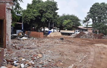 Imagen del estado del Colegio Técnico Nacional (CTN), en el inicio de clases a finales de febrero.