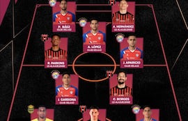 Los paraguayos Manuel Romero y Pedro Báez, del Xelajú, integraron el equipo ideal de las semifinales de la Copa Centroamericana.