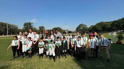 Amazonas y jinetes destacados en la jornada de ayer junto a directivos del CELF.
