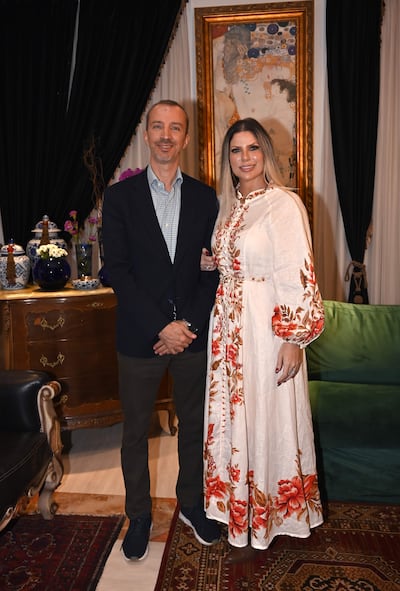 Javier Parrondo, embajador de España en Paraguay junto con Paola Hornung.