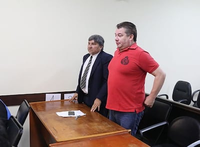 Tomás Rafael Rojas Cañete, alias "Toma'i", narcotraficante condenado a 25 años de cárcel; y el Abog. Filemón Meza.