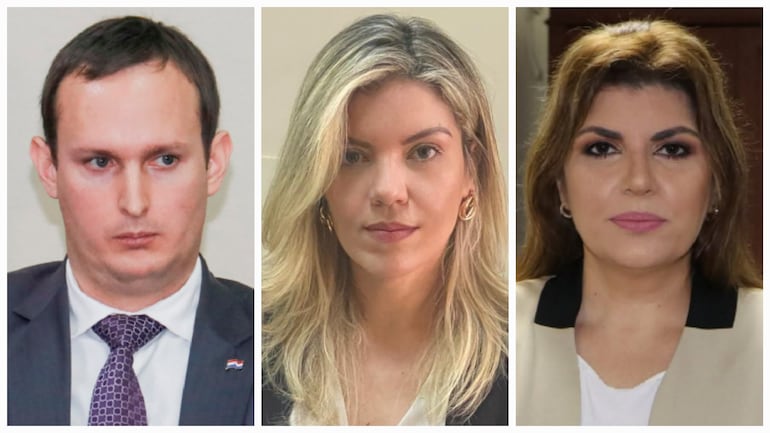 Giovanni Grisetti, Nathalia Silva y Yeimy Adle.