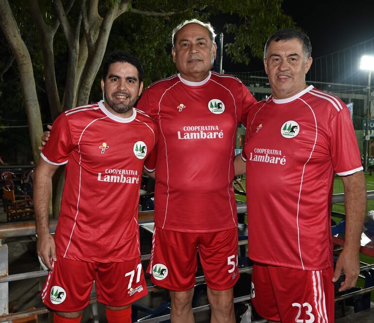Benito Balbuena, Heriberto Gamarra y Ovidio Quiñonez.

