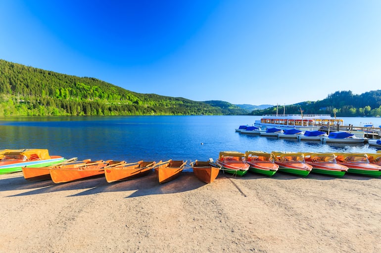 Lago Titisee Neustadt, Selva Negra, Alemania.