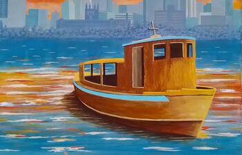 Una pintura de Horacio Guimaraens que formará parte de la exposición en la Casa Hassler de San Bernardino.