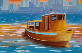 Una pintura de Horacio Guimaraens que formará parte de la exposición en la Casa Hassler de San Bernardino.