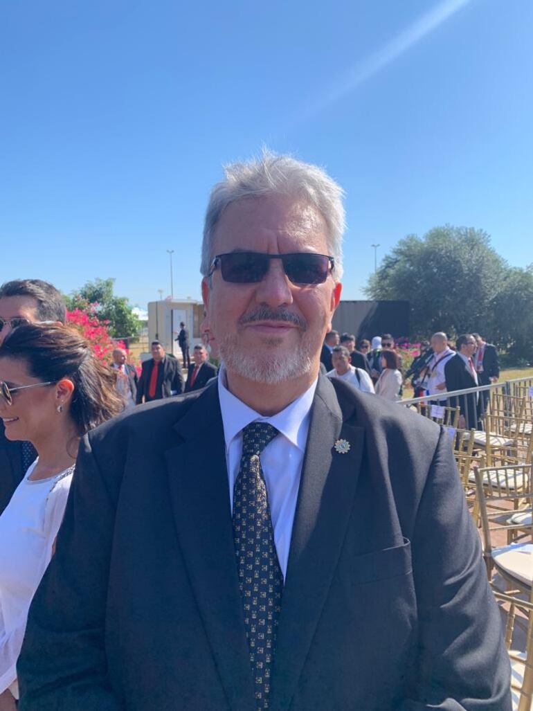 Ing. Enrique Duarte, presidente de la Unión Industrial Paraguaya (UIP), en el acto de traspaso de mando del Poder Ejecutivo.