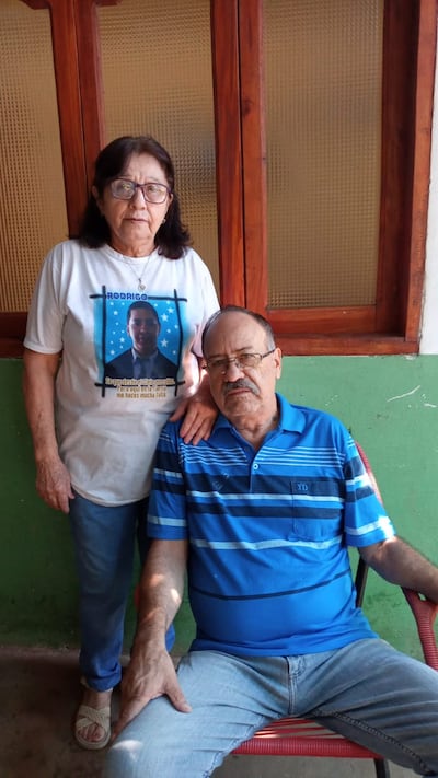 Felicita Arrúa junto a su ahora difunto marido Fidelino Quintana, padres de Rodrigo Quintana.