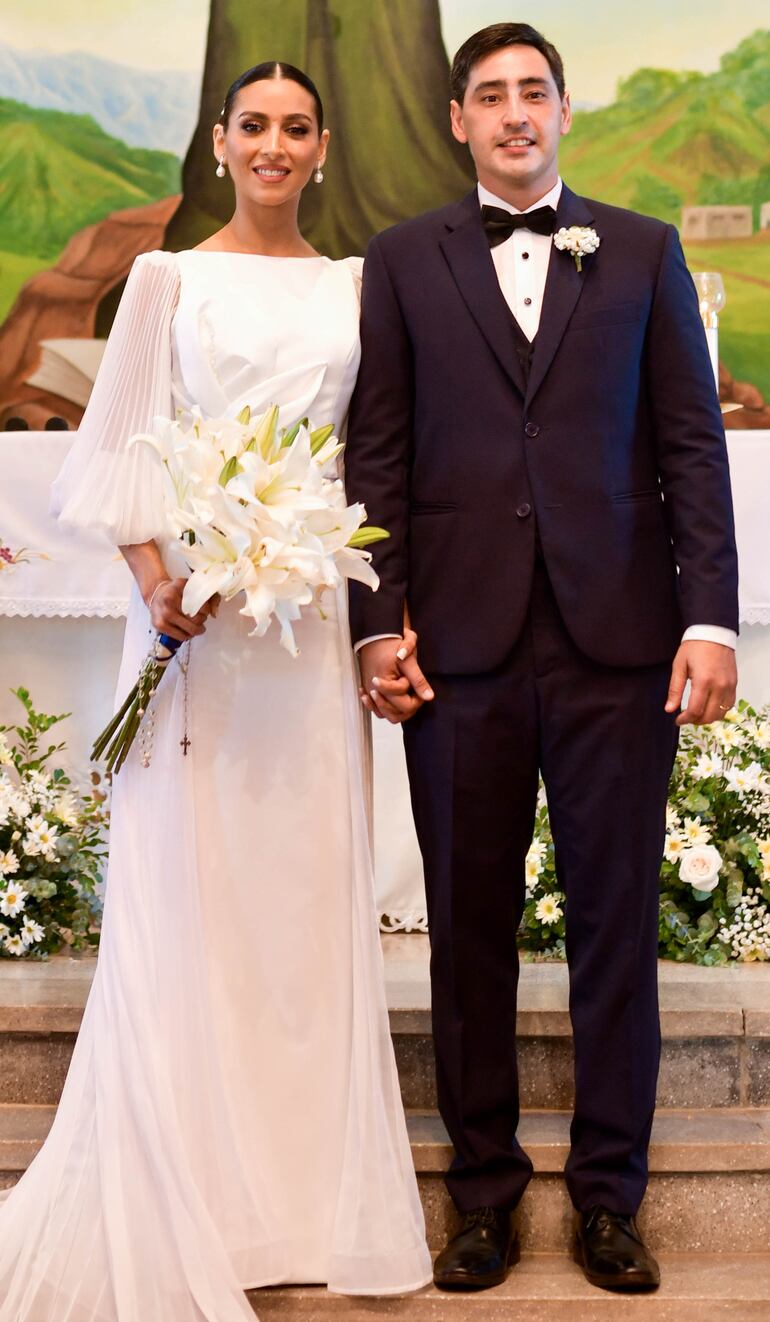 Silvia y Guillermo se casaron en San Charbel.